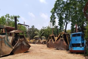 VMES workshop yard large open space Chattogram marine engineering storage area