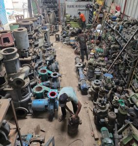 marine pumps and spare parts storage workshop Chattogram VMES
