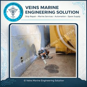 Completed welding of cargo lashing D-Ring installation onboard MV BBC Dakota By Vmes Welders