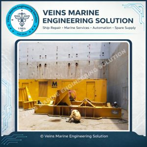Marine welding work for cargo securing D-Ring installation onboard vessel by Vmes Welders